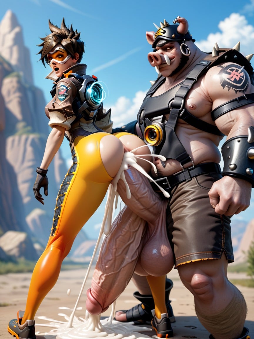 Tracer, Hyper Penis, Extreme Hyper PenisAI 포르노