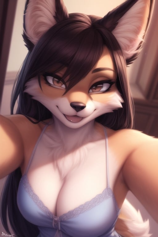 Selfie, 2 People, Wink Furry AI Porn