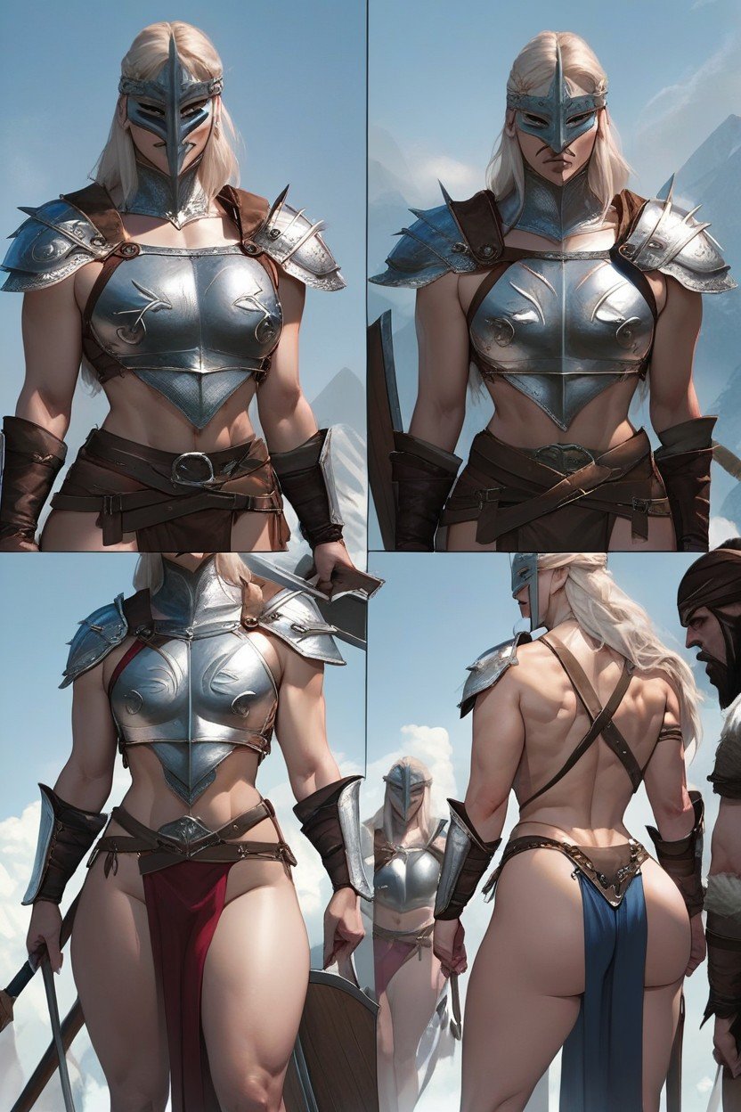 Erotic Armor, Comic, Horny FaceファーリーAIポルノ