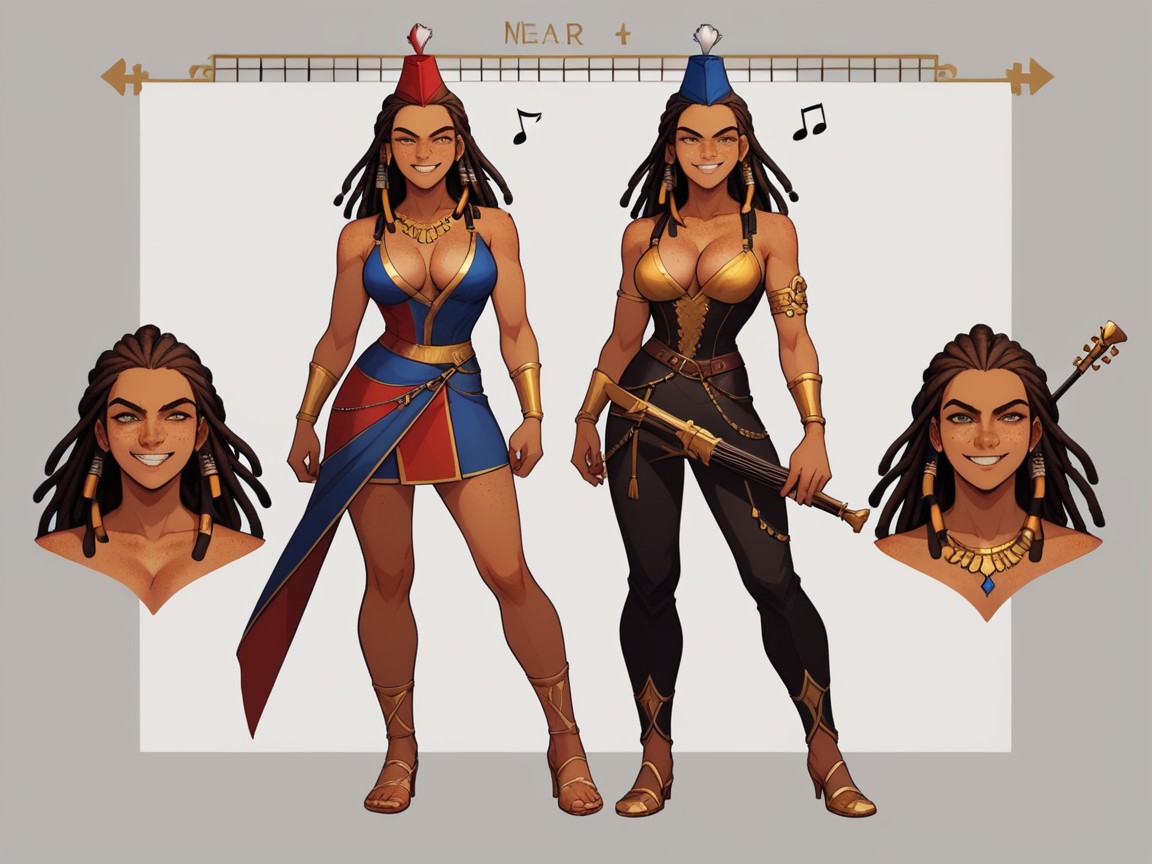 Smirk, Human Woman, Bard Class AI Porn