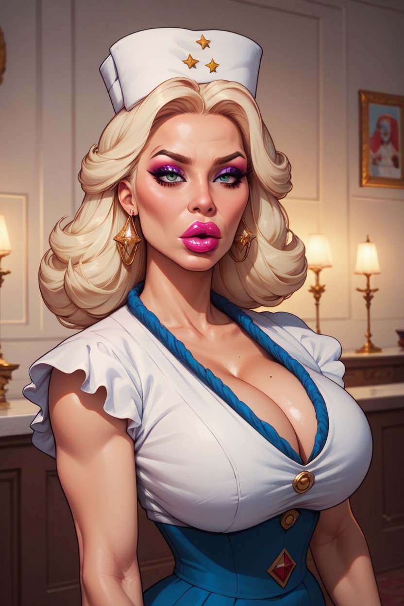 Bimbo, Busty Mrs Claus AI Gay Porn