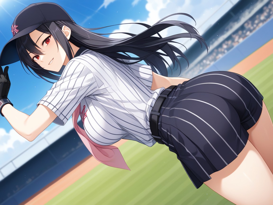 Solo, White Clouds Contrasting A Vivid Blue Sky, Depth Of Field Hentai IA