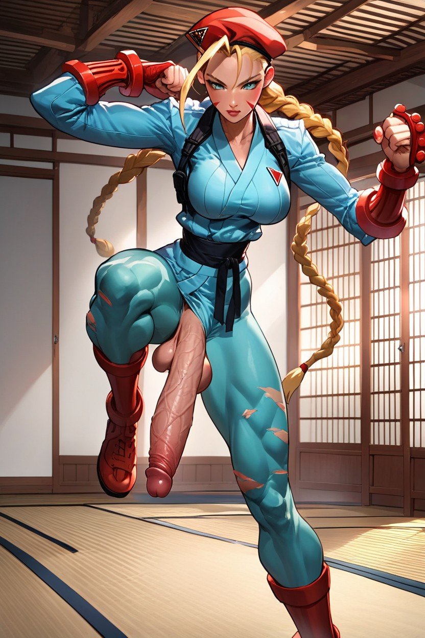 Anime Style, Cammy White, Swinging Breasts AI Porn