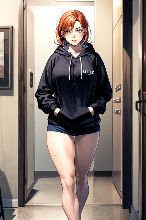 Muscular, Comic, Hoodie AI Porn