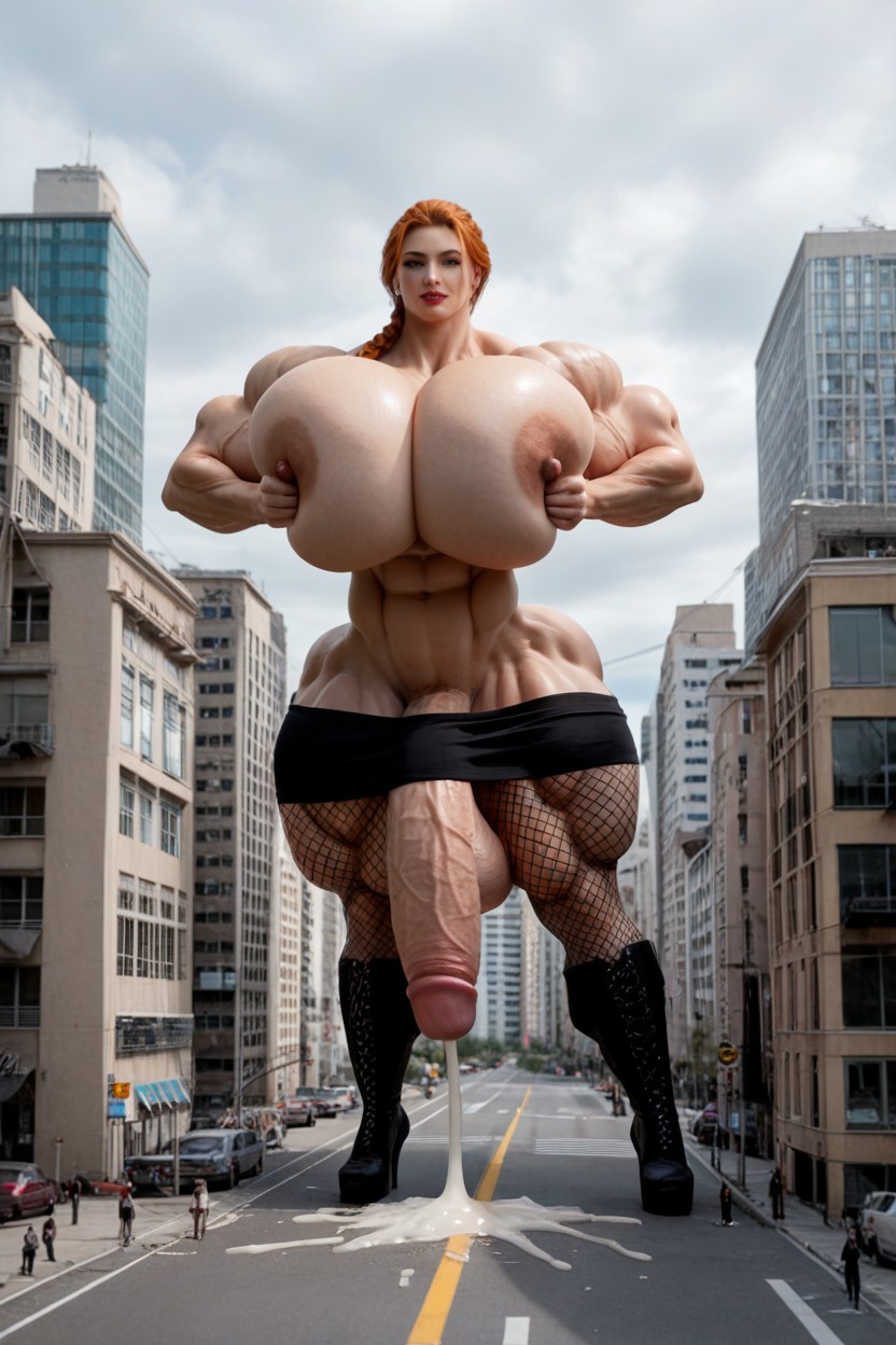 Thick Cocks, Extremely Long Cockscumming, Huge Cocks Shemale AI Porn