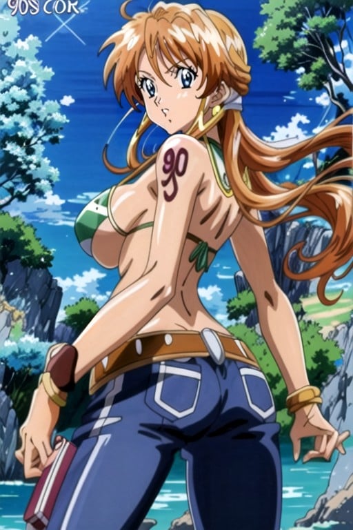 Nami (one Piece), Crépuscule, Soutien Des FessesPorno IA Hentai