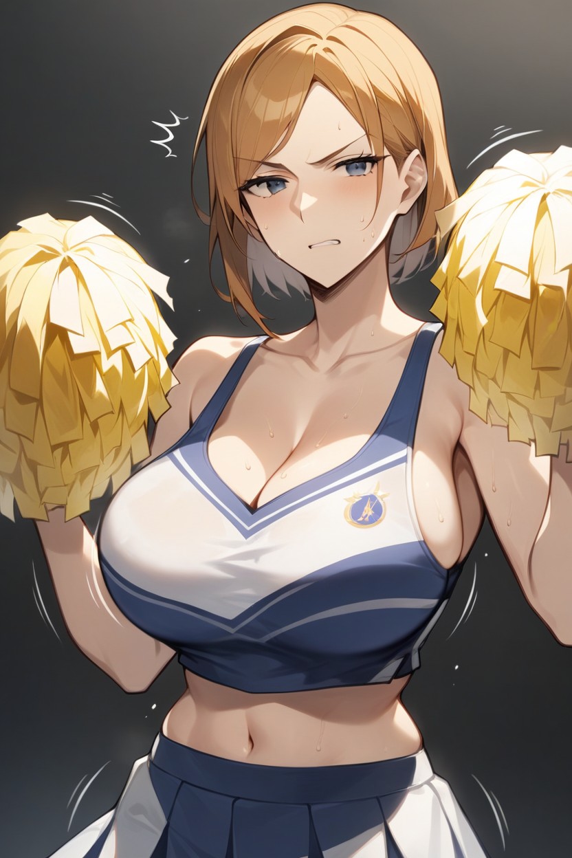 Bounce Lines, Dark Blurred Background, Anime Style Hentai AI Porn