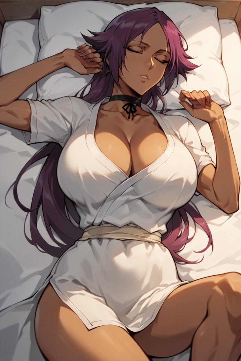 Sleep, Home Clothes, CleavageAIポルノ