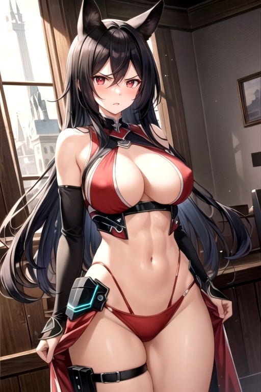 Small Breast, Red Skin, Red Eyes AI Porn