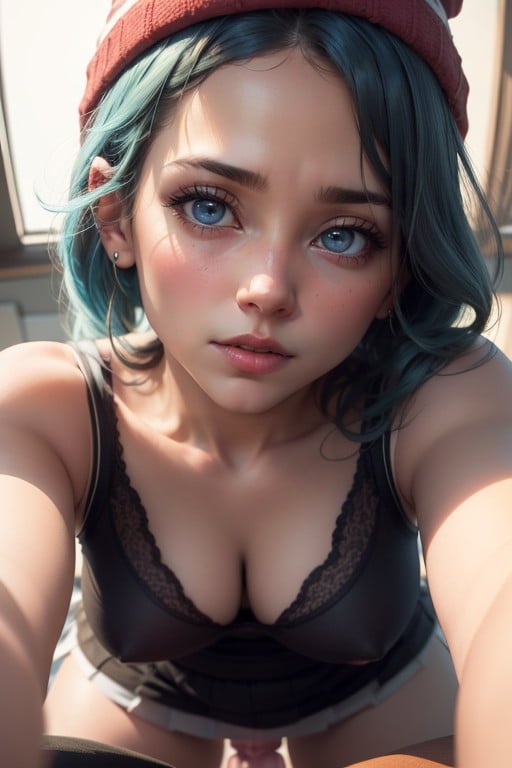 Pov, Blue Hair, Vaginal Sex Hentai AI Porn