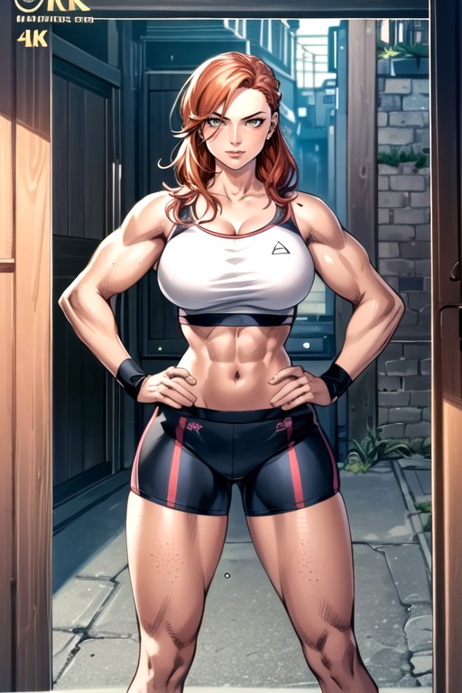 30+, Sporty Shorts, Muscular AI Porn