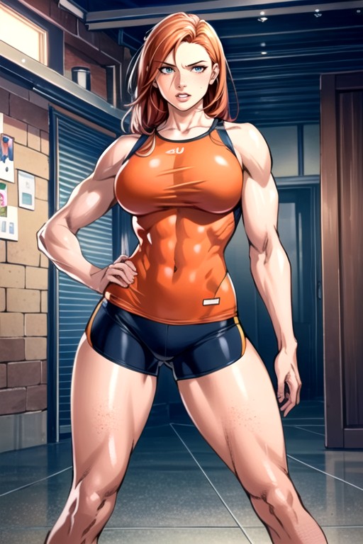 Ginger, 30+, Muscular AI Porn