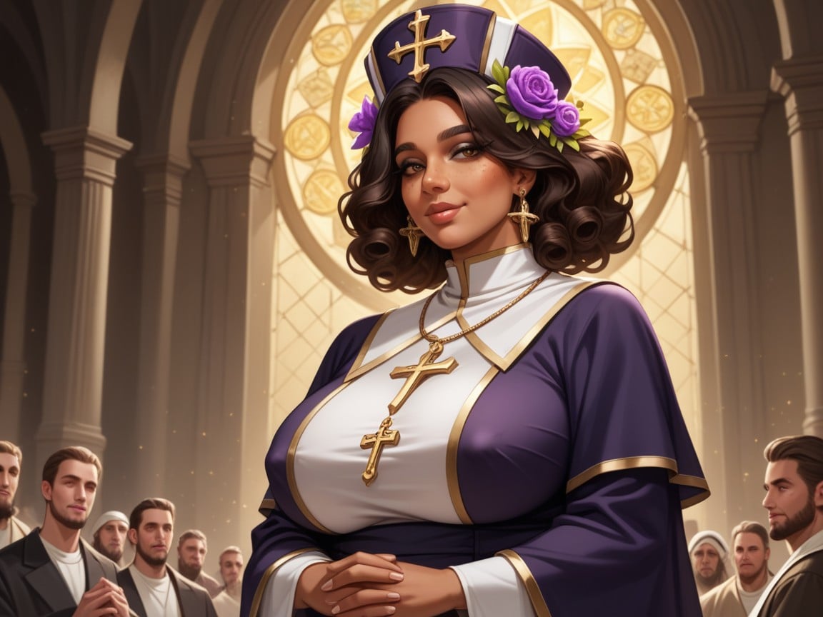 Divine Magic, Waist, Round Face Hentai AI Porn