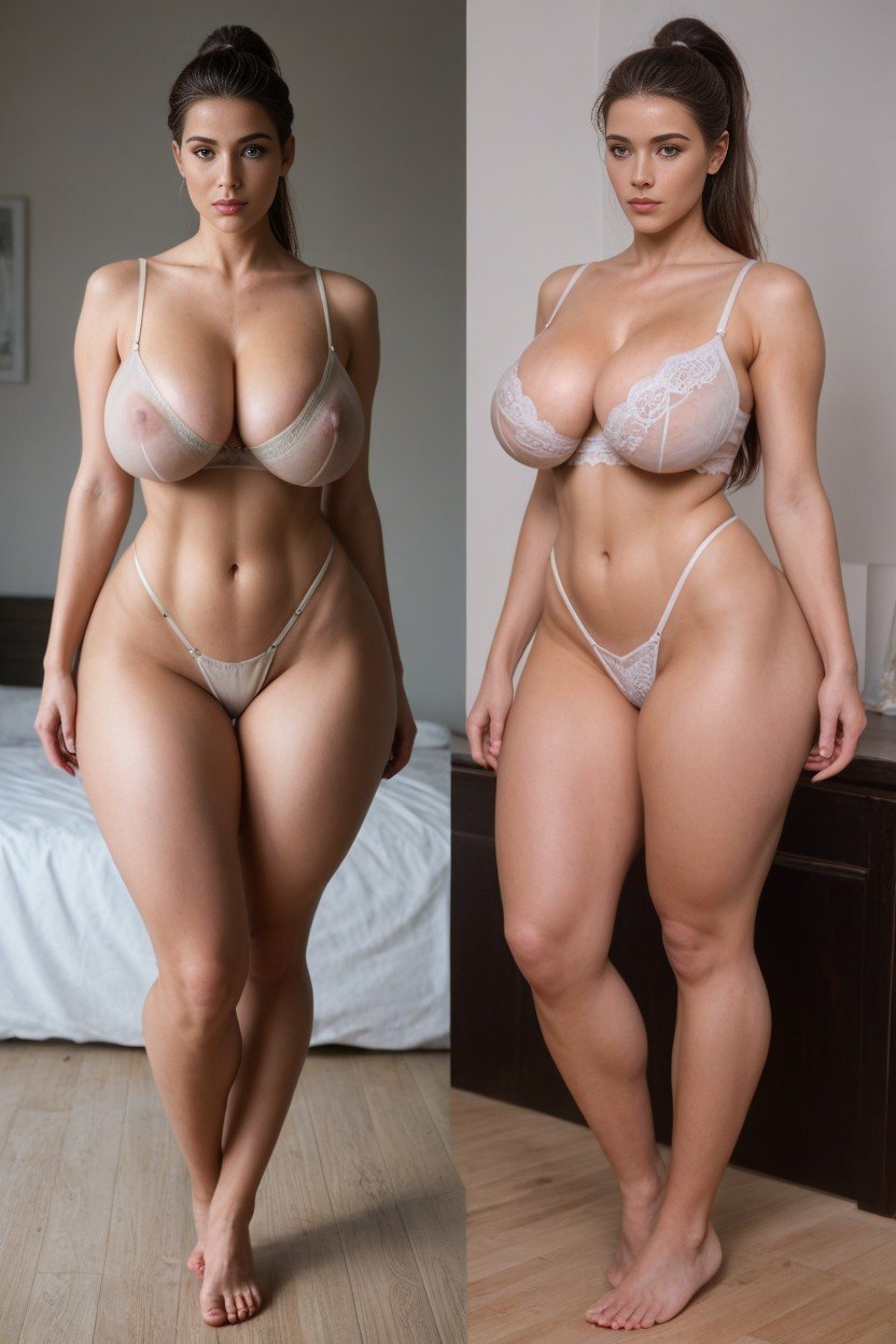 Wide Hips, 全身, Massive Tits人妖AI色情