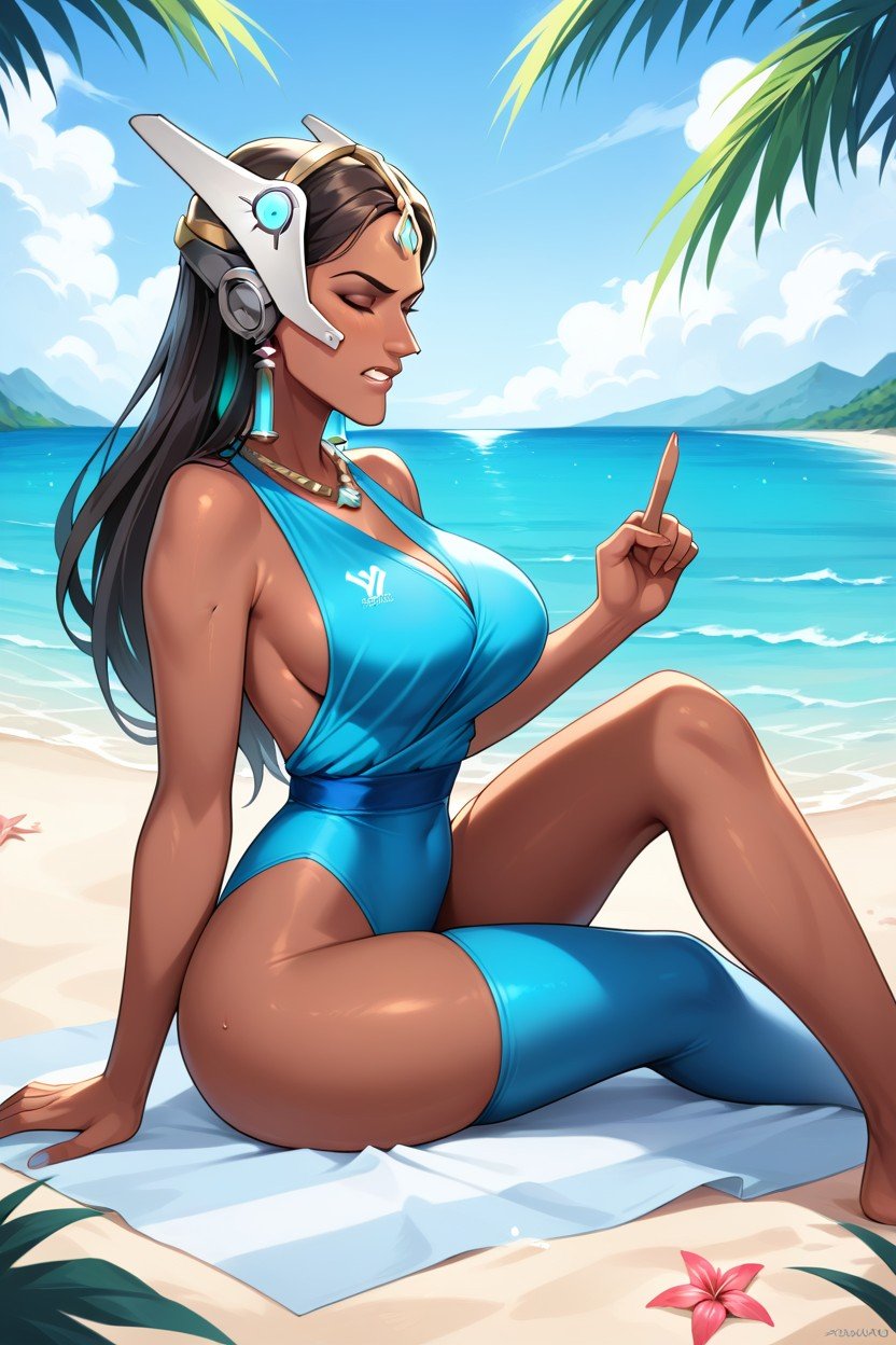 腰部鏡頭, Symmetra, 沙灘AI黃片