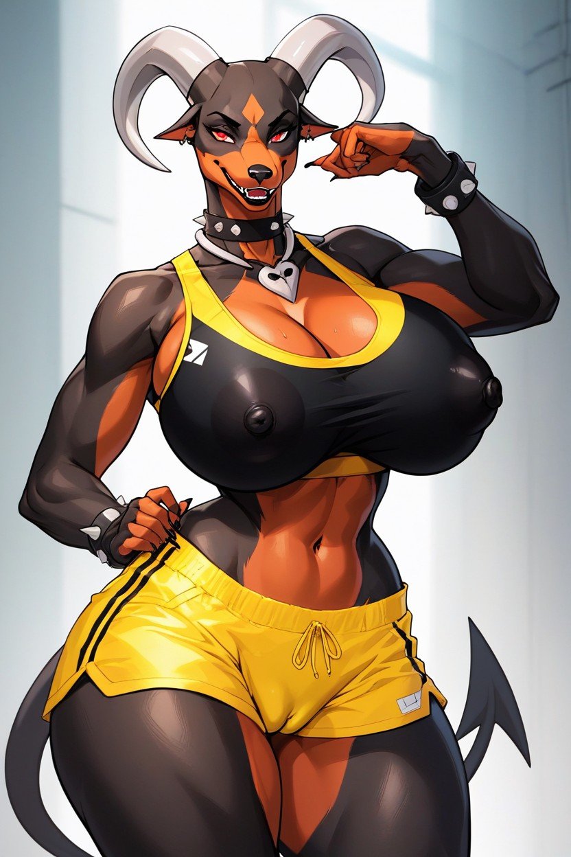 Waist, Model, Houndoom Furry AI Porn