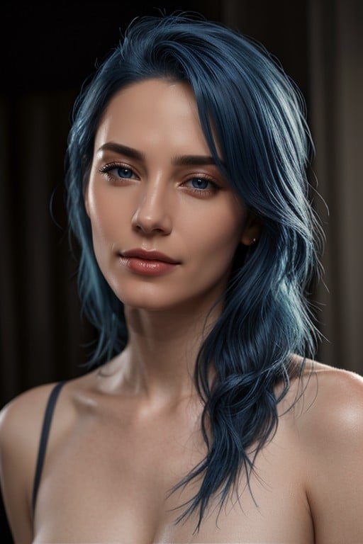 Blue Hair Furry AI Porn