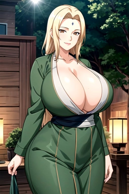 Oiled Skin, Tsunade (naruto), 60+Porno IA