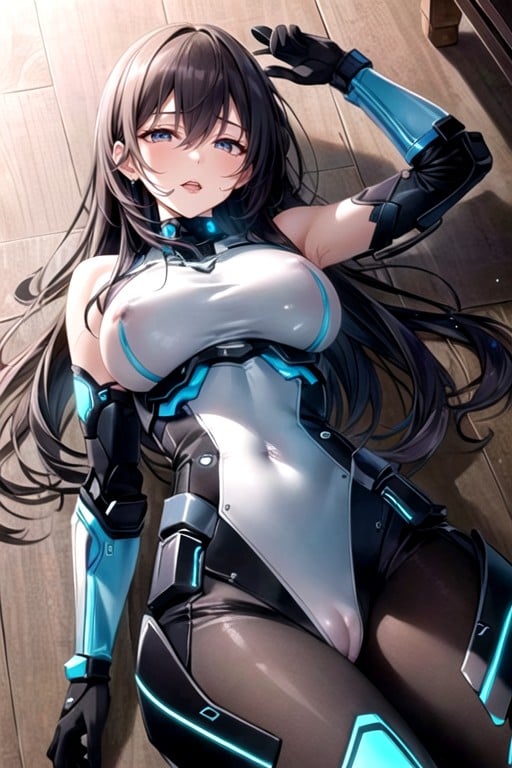 Laying, Robot Armor, Nsfw AI Porn