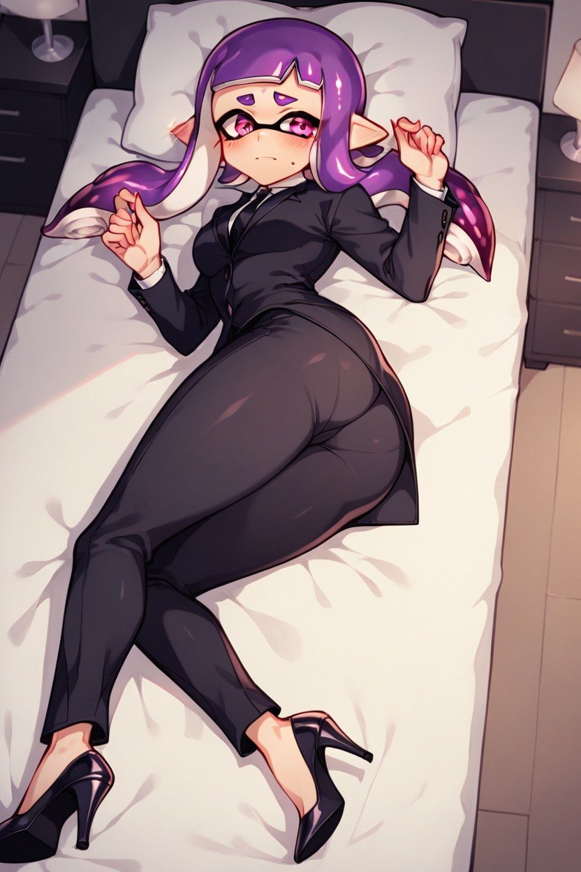 Purple Hair, Purple Tentacle Hair, NsfwAIポルノ