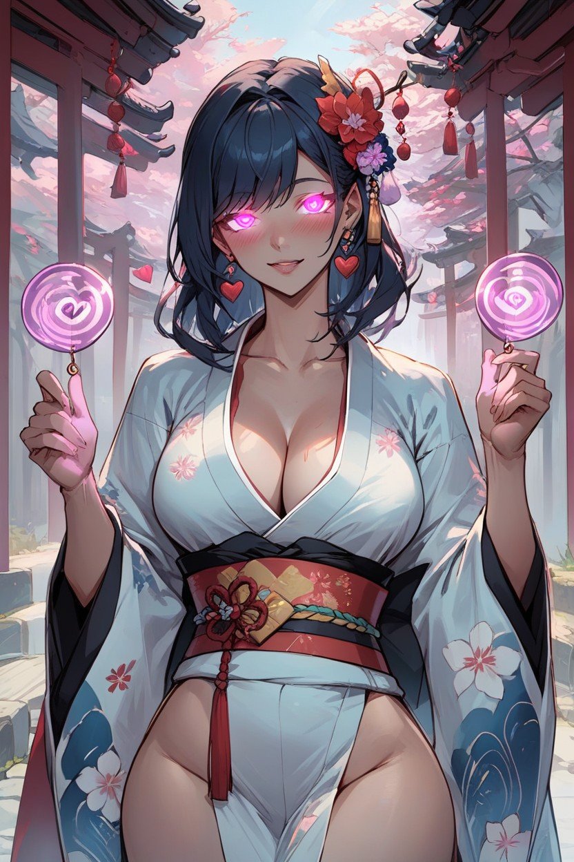 Kimono, Large Breast, Large Ass AI Porn