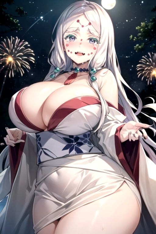 夜, Large Breasts, MoonAIポルノ