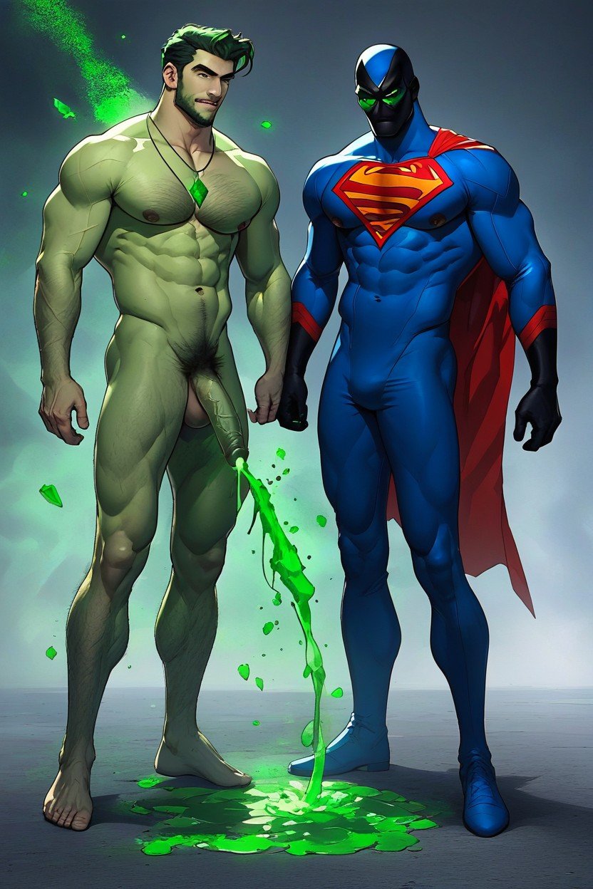 Villain Weakens Superman, Sexual Domination, Veiny AI Gay Porn