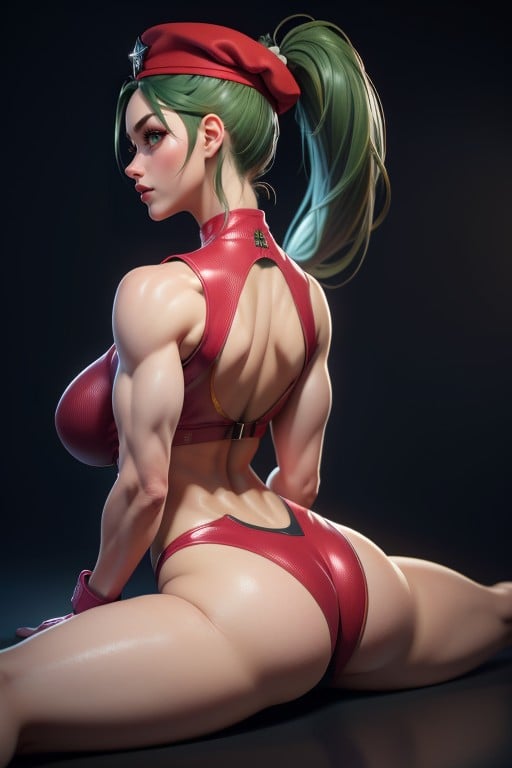 Perfect Breasts, 근육질 체형, Cammy White From Street FighterAI 포르노