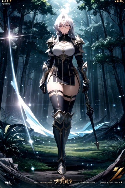 Thighs Exposed, Armor, Armor Gloves AI Porn