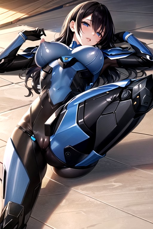 Nsfw, Armure De Robot, Cheveux NoirsPorno IA Hentai