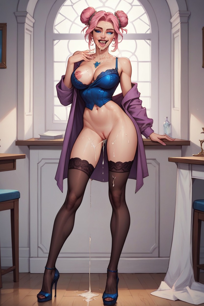 Extreme Detailed, One Woman, Stockings AI Porn