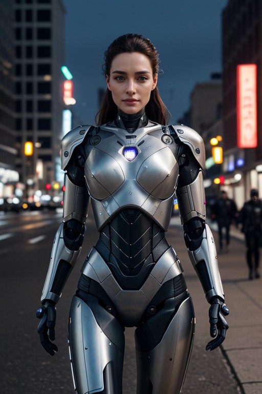 夜, Robocop Female, CyborgAIポルノ