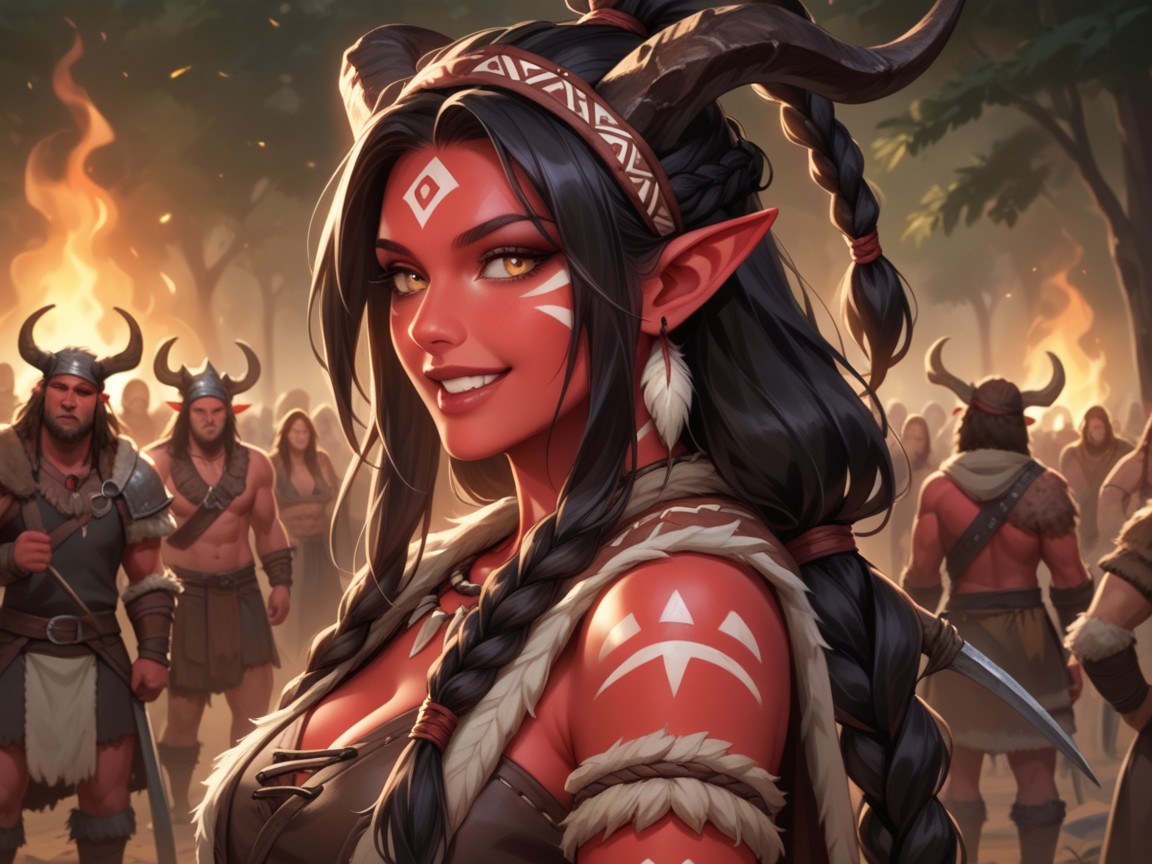 Tribal Headdress, Rage, Skinny Hentai AI Porn