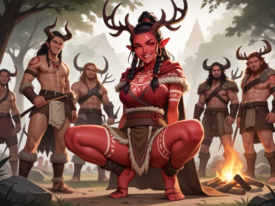 Holding Axes, Ultra Detailed, Ponytail Hentai AI Porn
