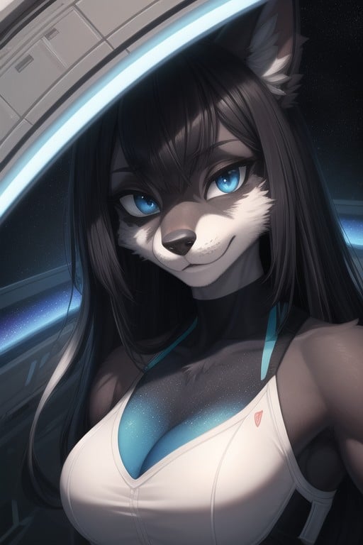 Sombra Suave, Nave Espacial, FlequilloPorno AI Furry