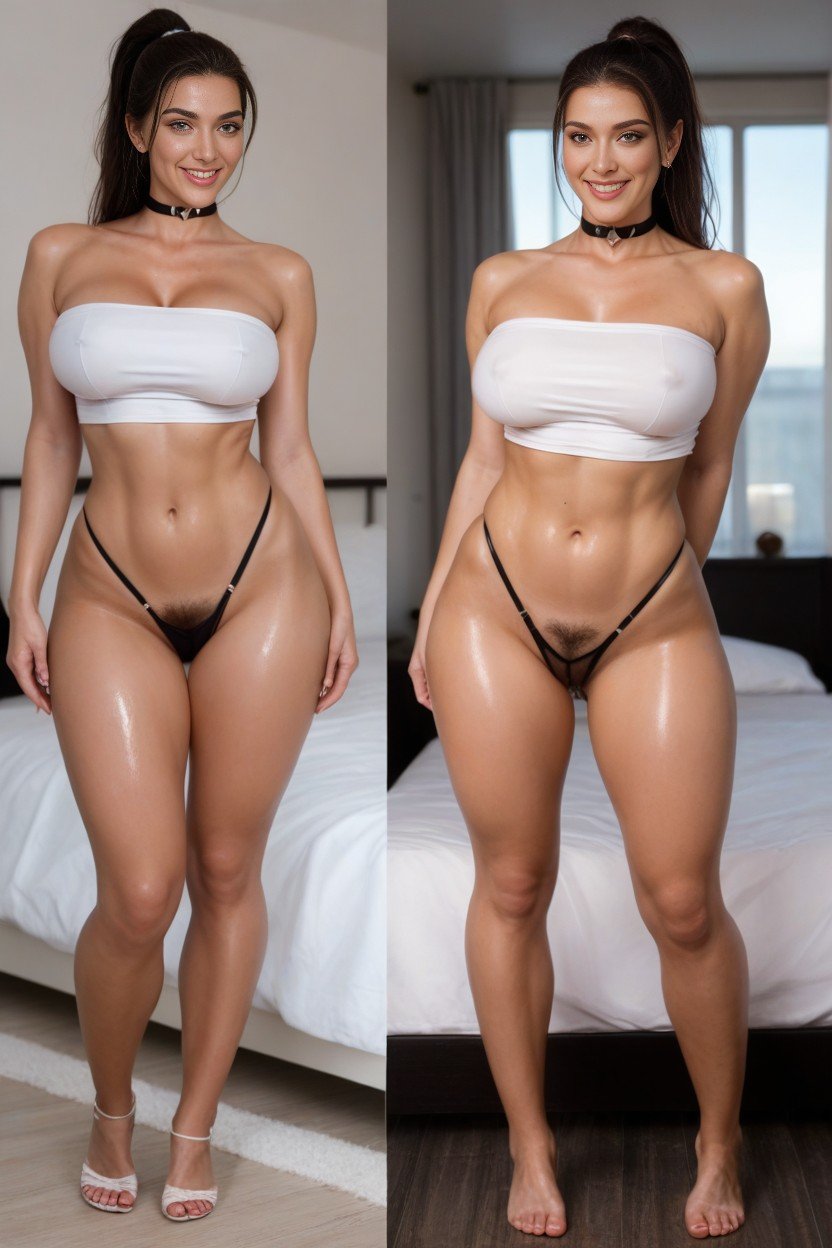 Várias Visões, Waist, Thick Thighs Pornografia de IA