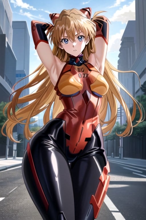 Style Des Années 90, Maigre, Asuka (evangelion)Porno IA transsexuelle