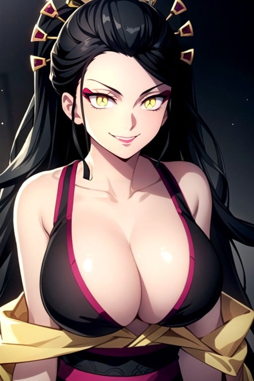 Cleavage, Large Breast, Arms Together AI Porn