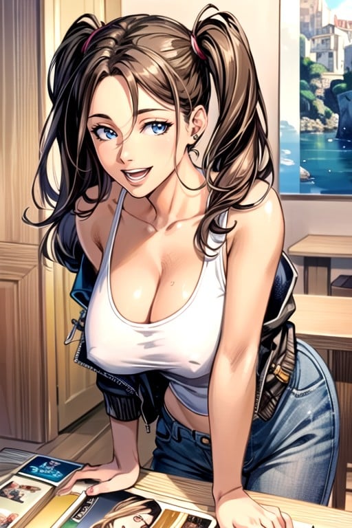 Pigtails, Cute, Jacket AI Porn