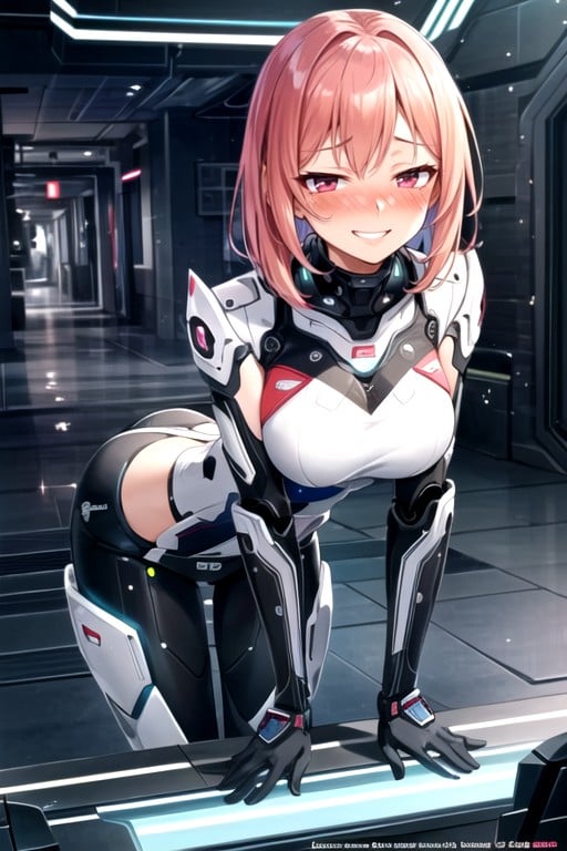 1 Person, Looking At Viewer, Robot Armor Shemale AI Porn