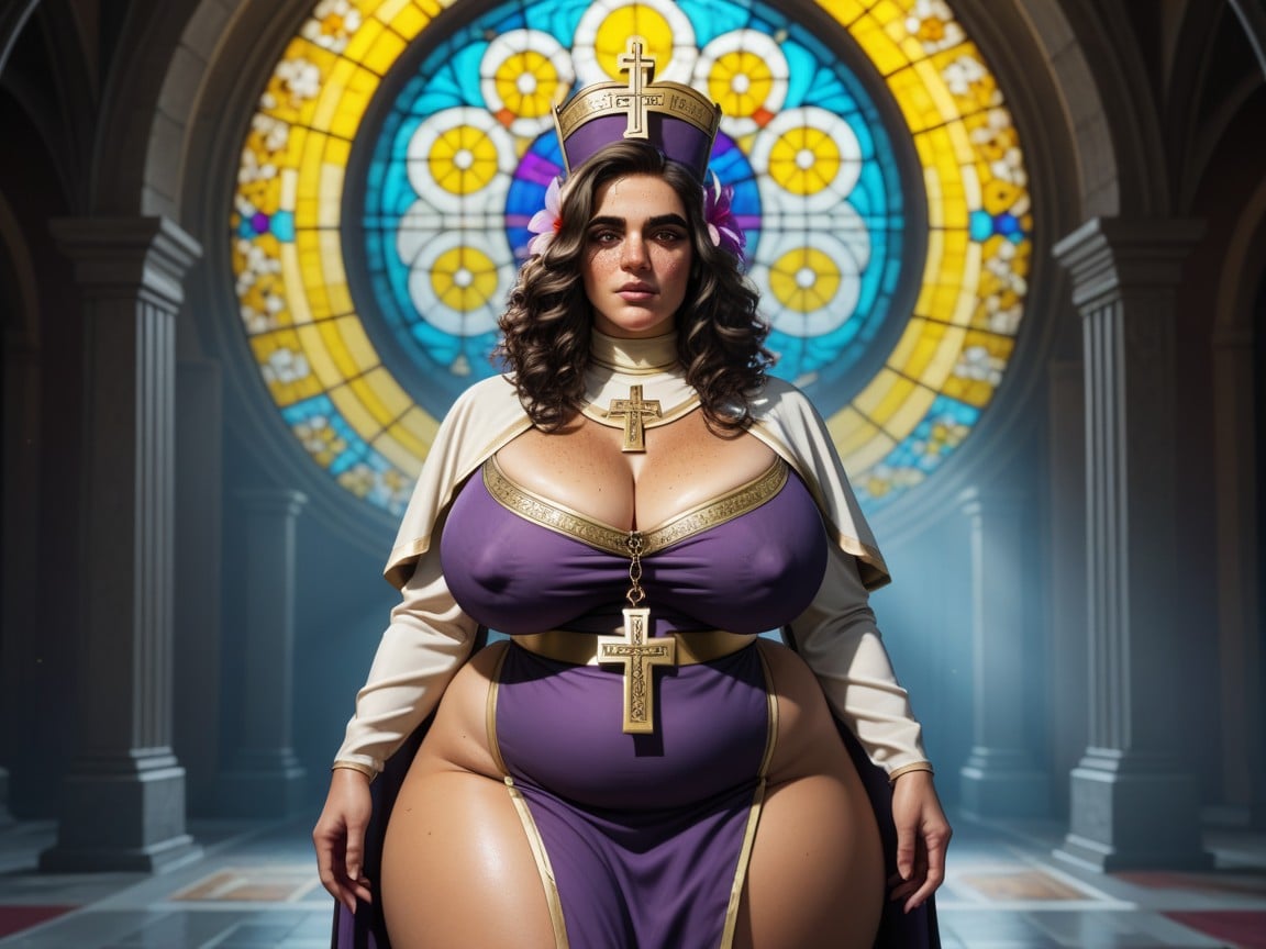 Wearing Purple Cleric Clothes, Frame, Long Ass CrackPorno IA