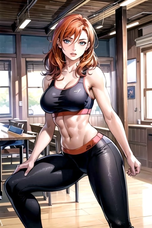 Fit, Comic, Yoga Pants AI Porn