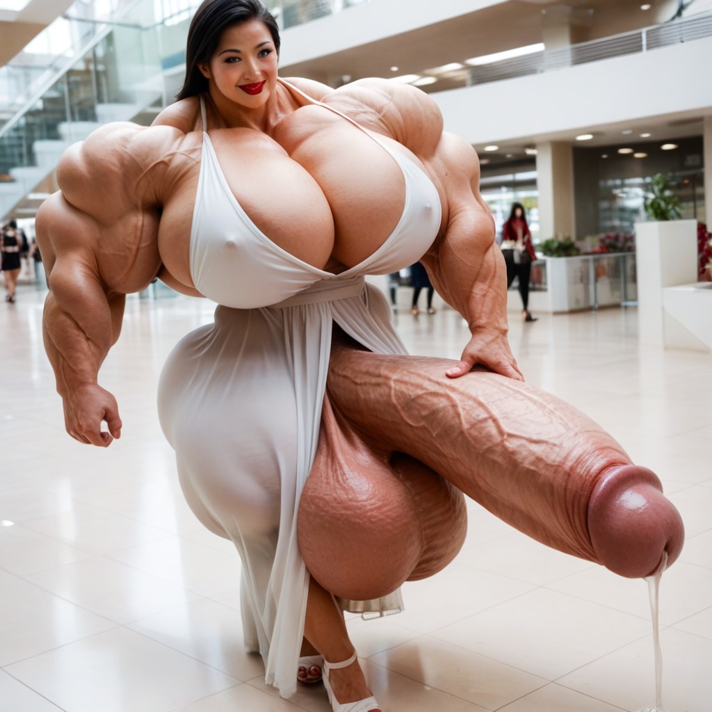 Hyper Gigantic Testicles, Futa Is Always Bigger, Hyper Thick Penis Shemale AI Porn