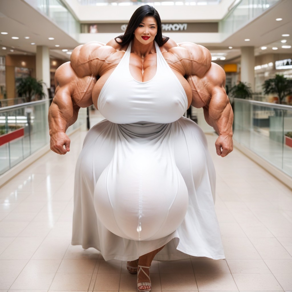 Hyper Gigantic Massive Muscles, Hyper Massive Testicles, Muscular Shemale AI Porn