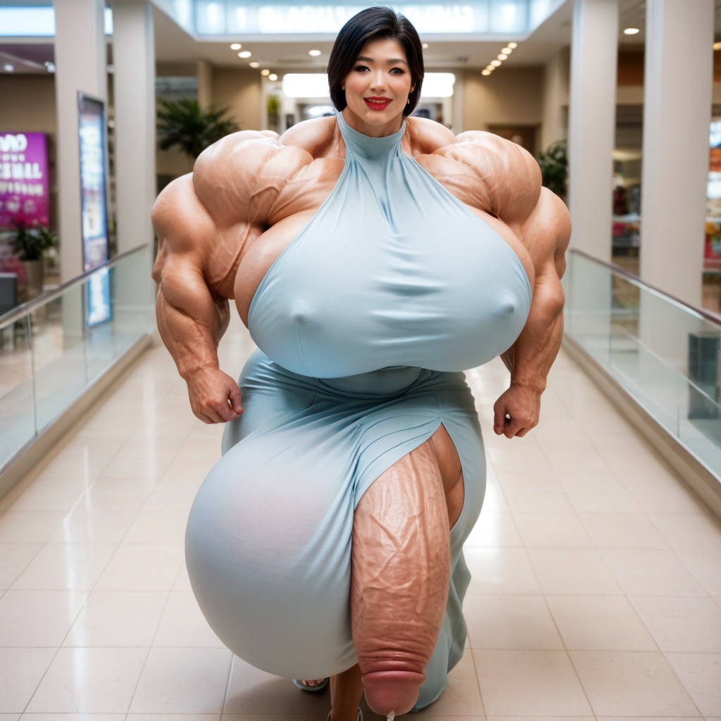 Growing, Heels, Walking Shemale AI Porn