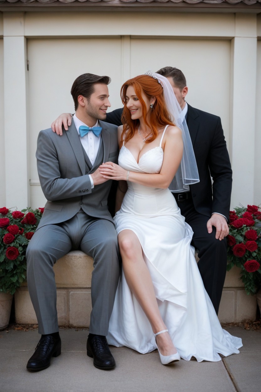 Shy, Man Wearing Grey Suit, Smile AI Porn