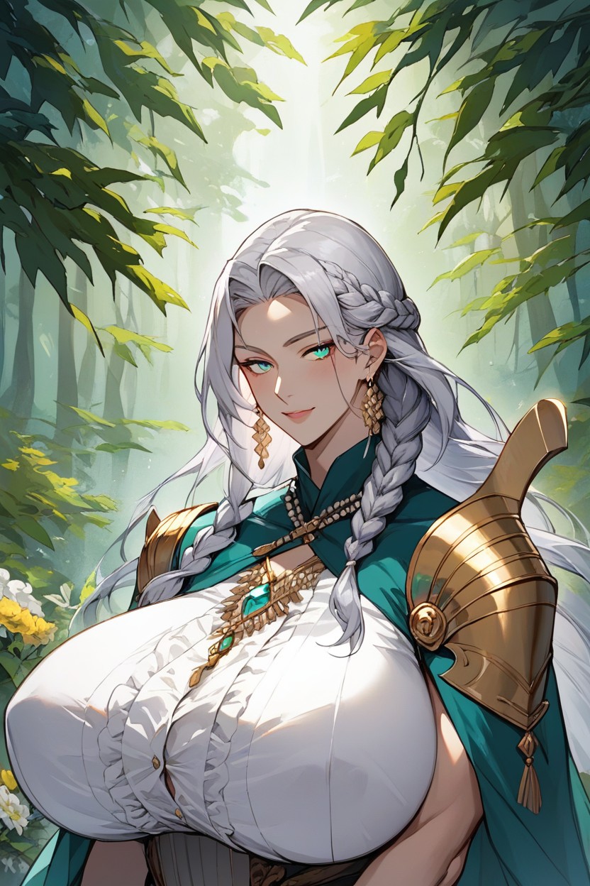 Hold The Harp, The Elven Bard, Bust Shot Hentai AI Porn
