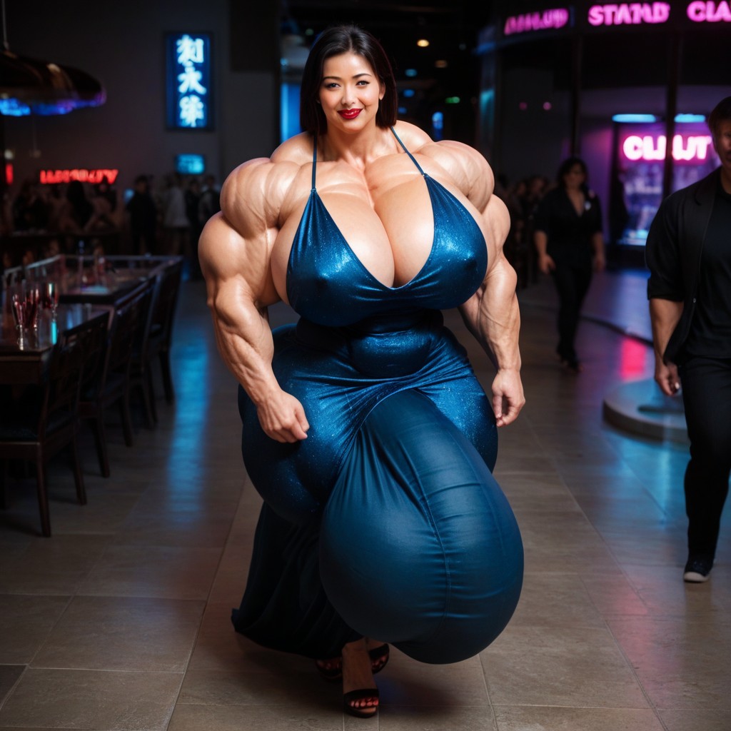 From Above, Hyper Gigant Muscles, Lipstick Shemale AI Porn