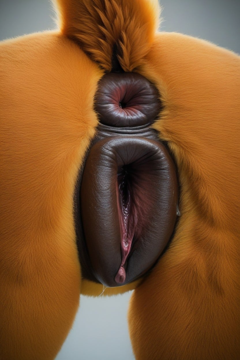 Realistic, Wet Genitals, Close Up Pussy Furry AI Porn