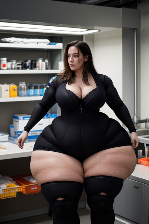 Hooked Up To Machine, Tearing Clothes Off Body, Extremely Horny AI Porn